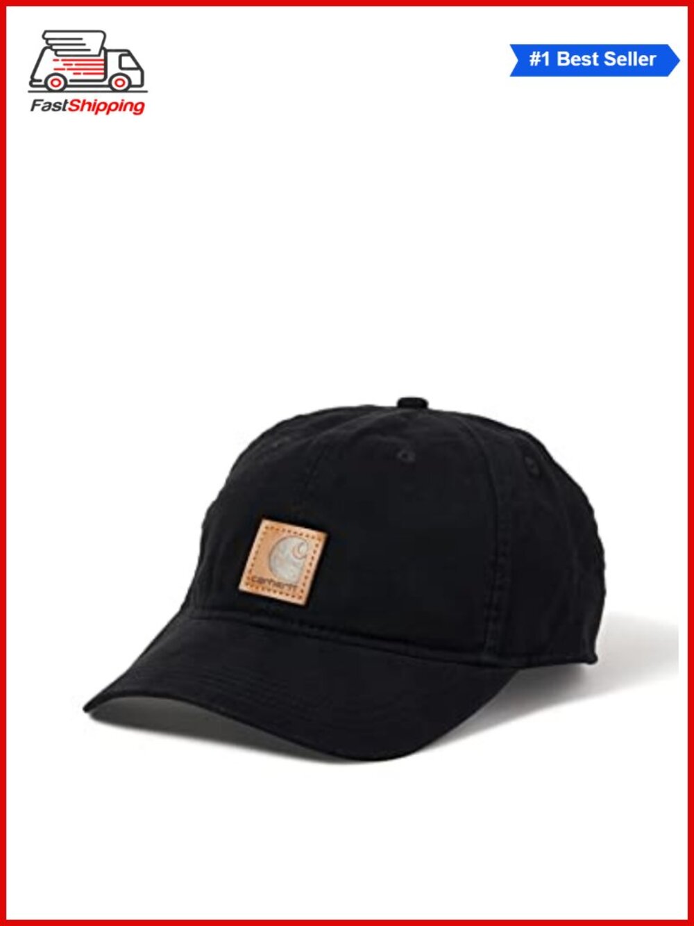 ✨ Carhartt Men's Washed Canvas Baseball Cap Medium Profile Adjustable